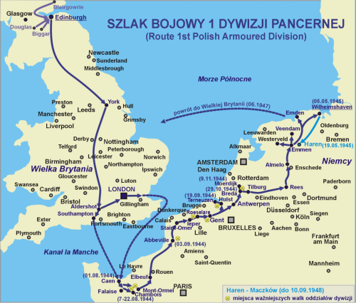 Szlak Bojowy - mapa